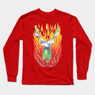 Save the Animals, help the deer. Long Sleeve T-Shirt